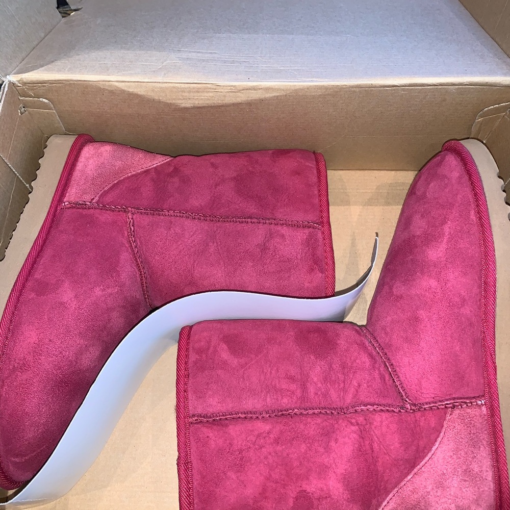 Ugg Short Boot In Ruby - image 2
